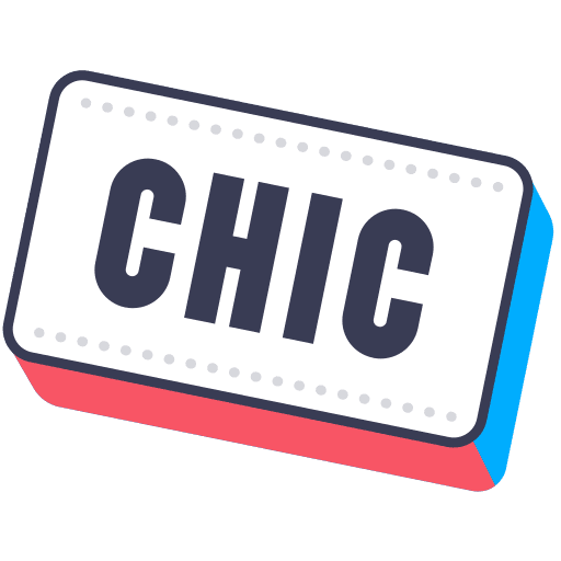 Chic, chik, layer sticker