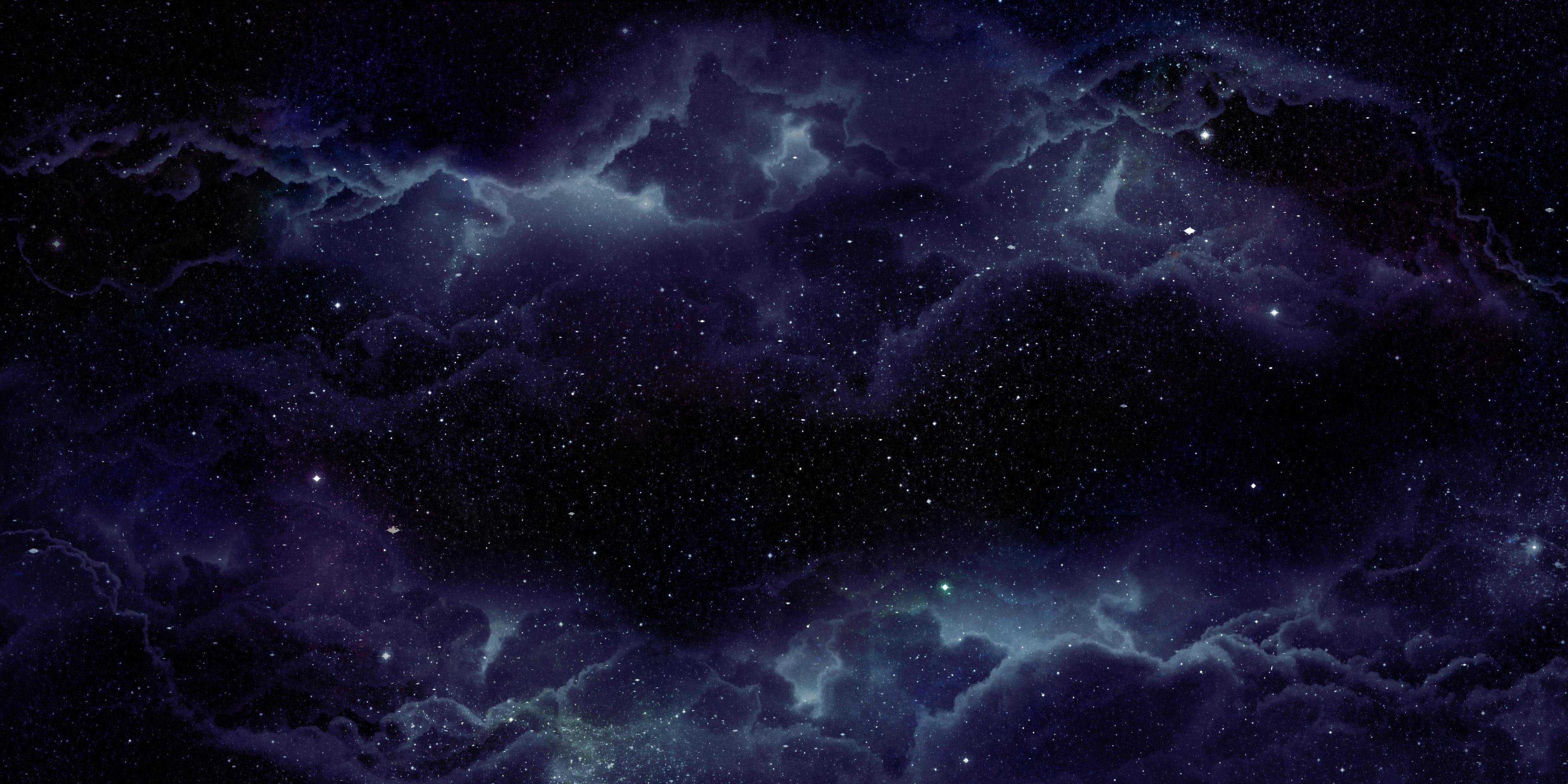 3D realistic nebula space background Stock Free