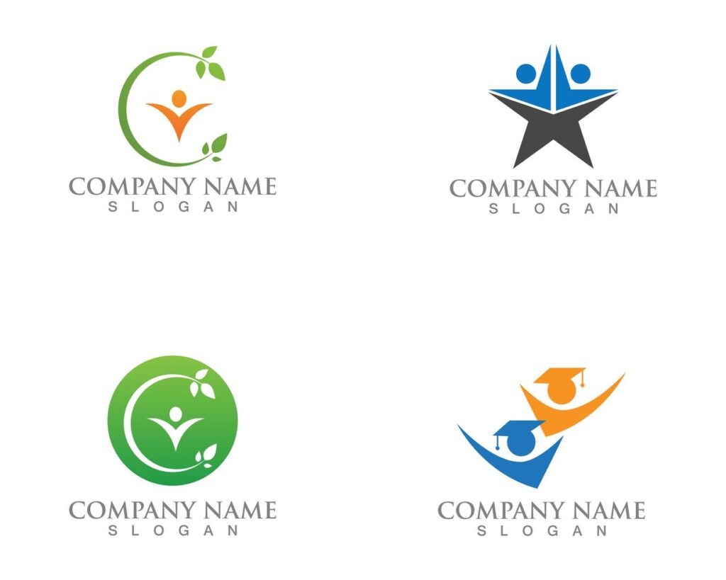 Star people Logo Success Template vector icon illustration design Stock Free