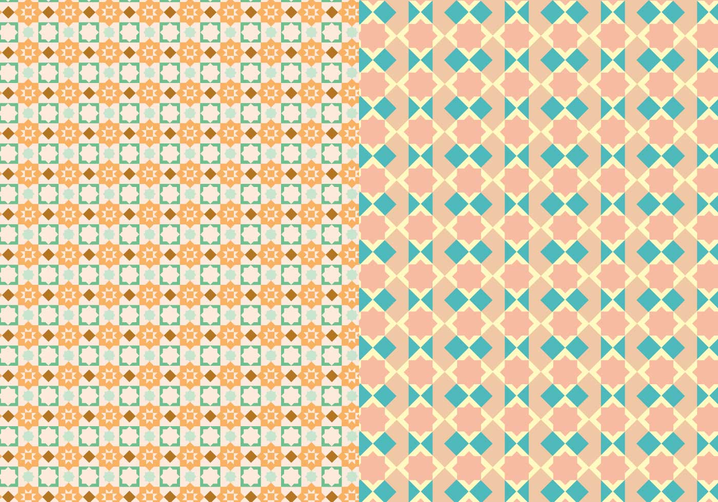 Mosaic Beige Pattern Free Vector and Free SVG