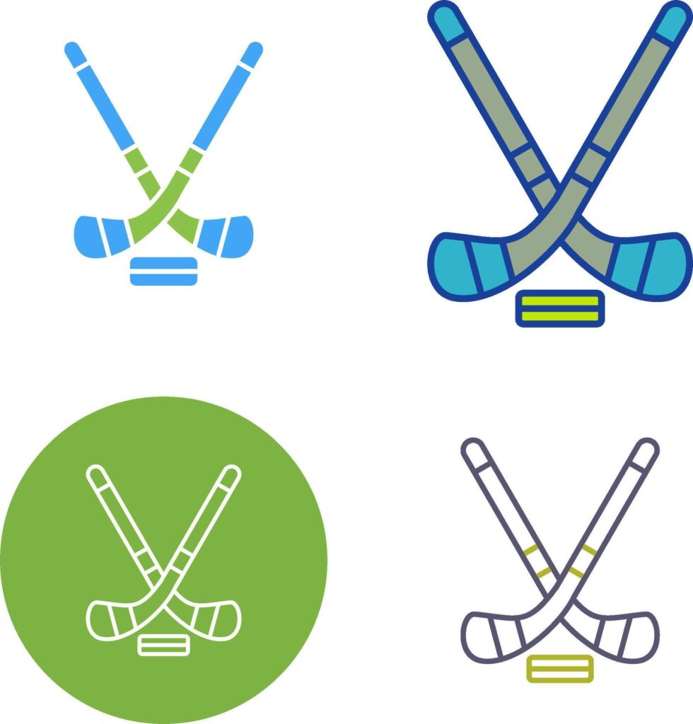 Ice Hockey Icon Design Stock Free