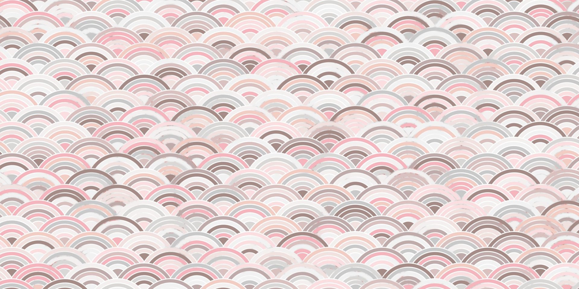 Abstract geometric seamless pattern overlapping circles pink background Free Vector