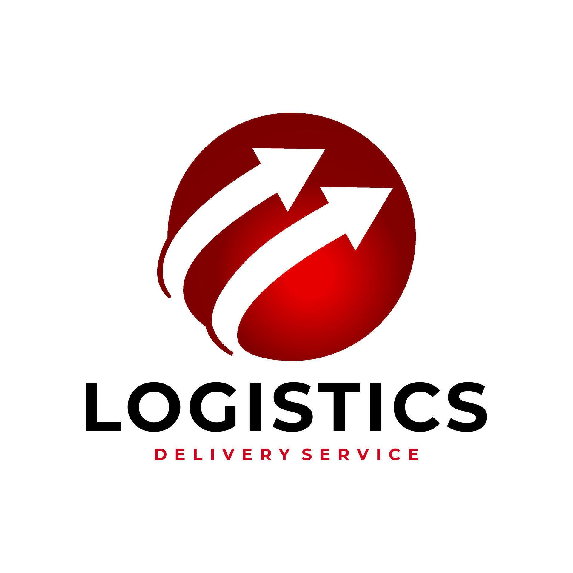 delivery logo. express logistic courier service symbol. arrow symbol vector illustration Stock Free