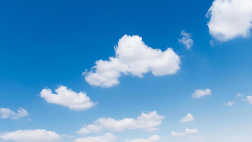 blue sky with white cloud background nature view Stock Free