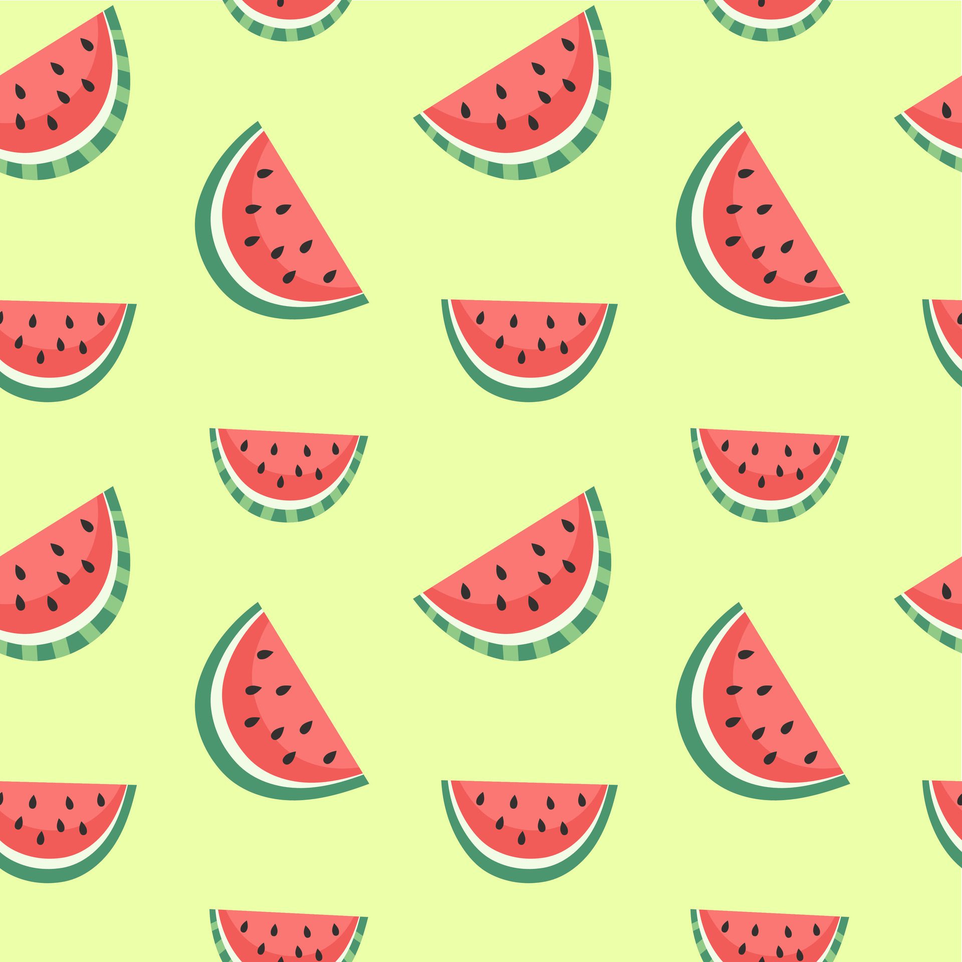 summer fruits seamless patterns Free Vector