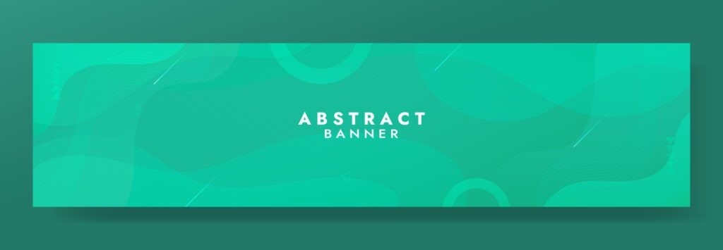 Abstract Green Fluid Wave Banner Template Free Vector