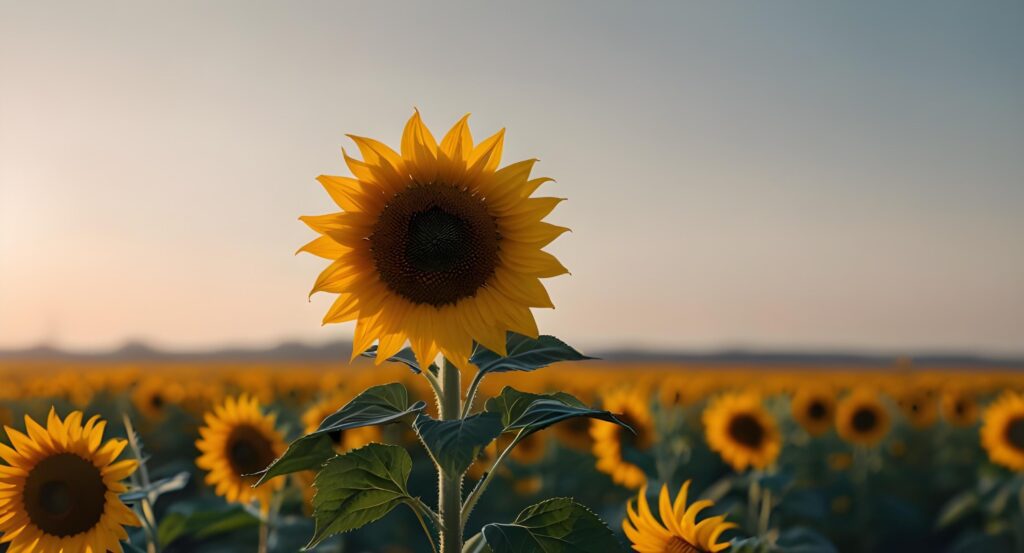 yellow Sun flower background Stock Free