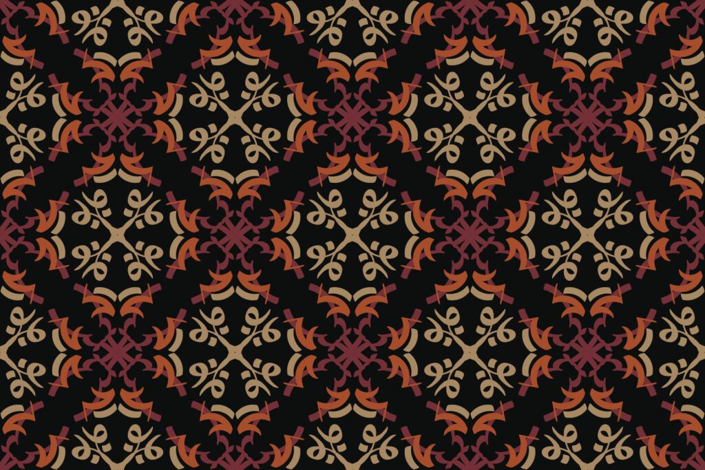 oriental pattern. vintage background with Arabic ornament. Pattern, background and wallpaper for your design. Textile ornament. illustration. Free Vector
