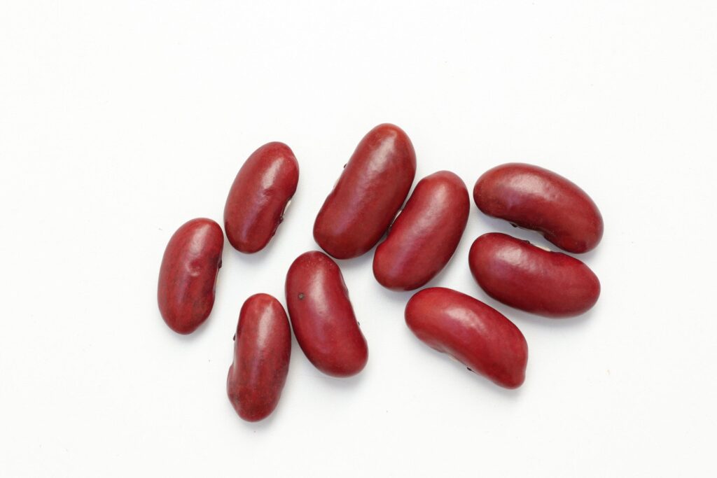 Red beans isolated on white background Stock Free