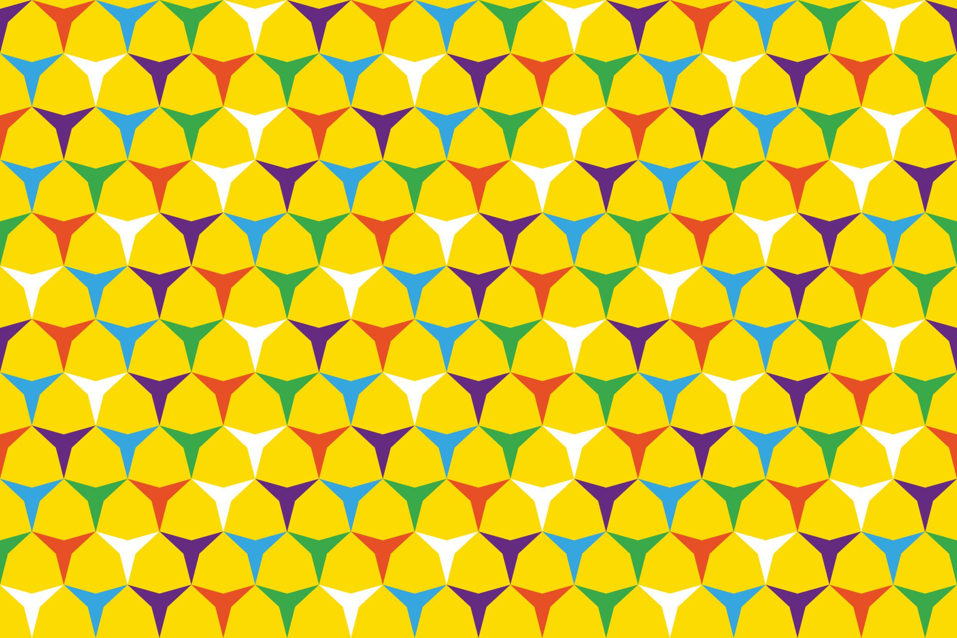 Psyhedelic Geometric Pattern Free Vector