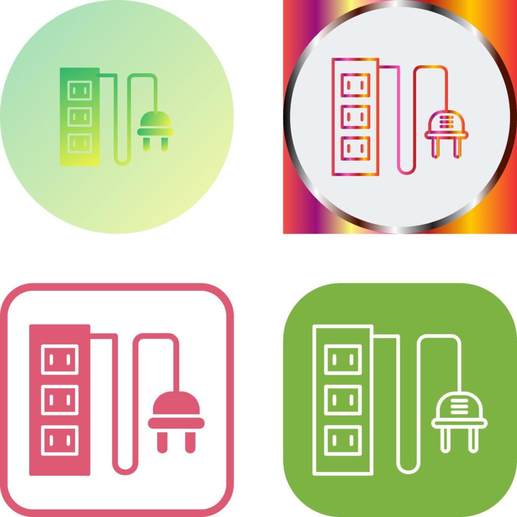 Power Socket Icon Design Stock Free