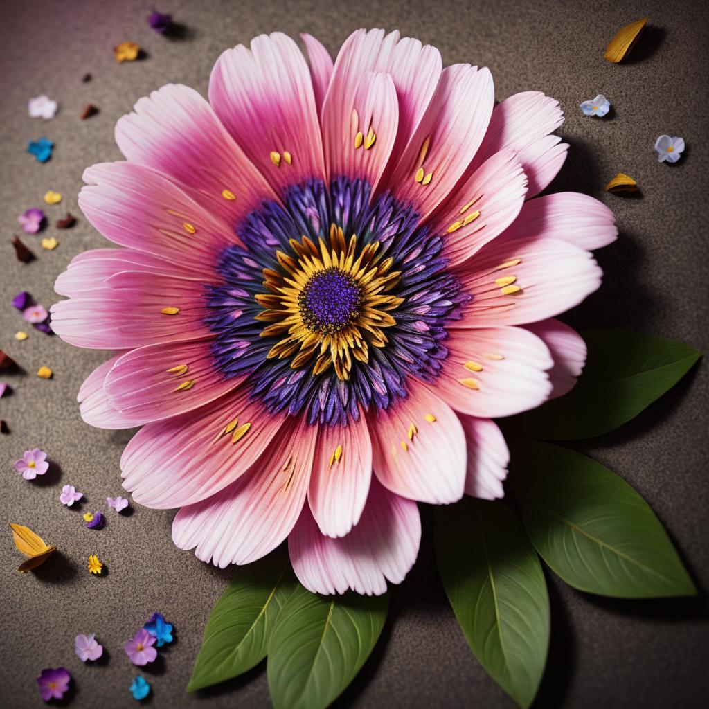 Close-up, Kaleidoscope,flower fragments,flower pedals by @ai_generated