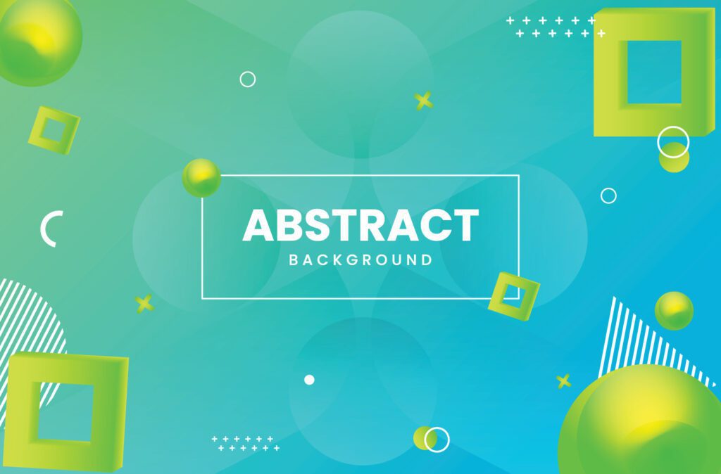 Abstract gradient background with blue and green colors Free Vector