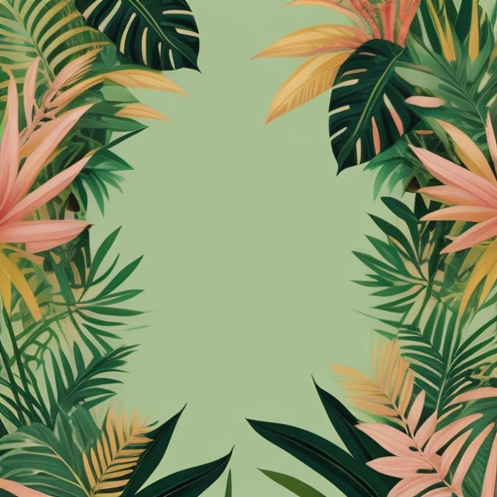 Background, Cute jungle boho by @ai_generated