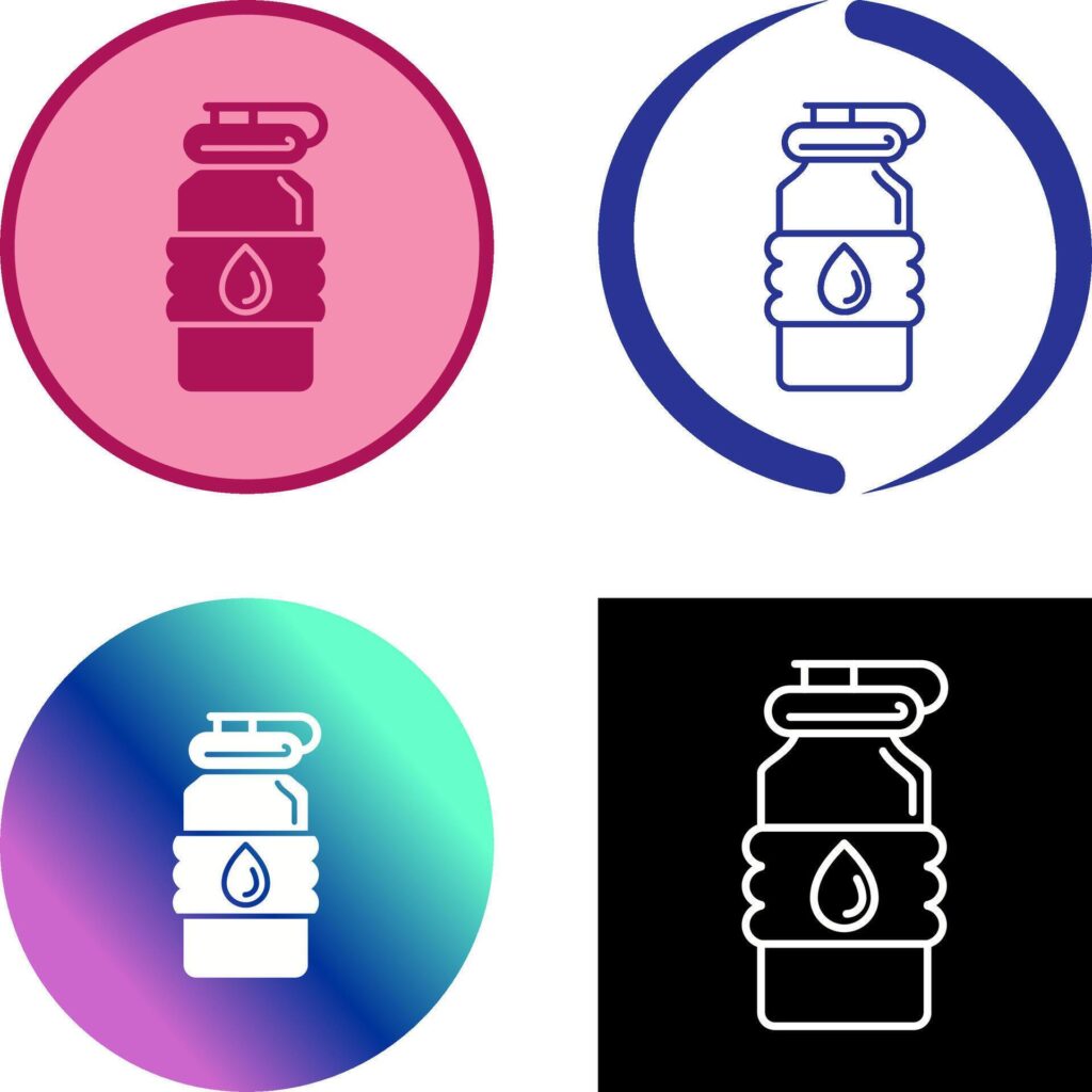 Water Bottle Icon Design Stock Free