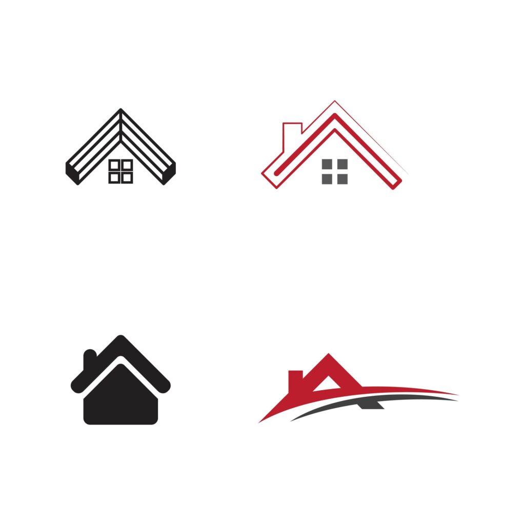 Property and Construction Logo Design Set Stock Free