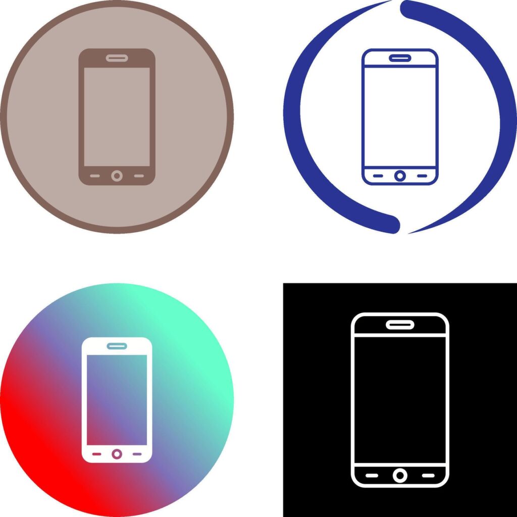 Smartphone Icon Design Stock Free