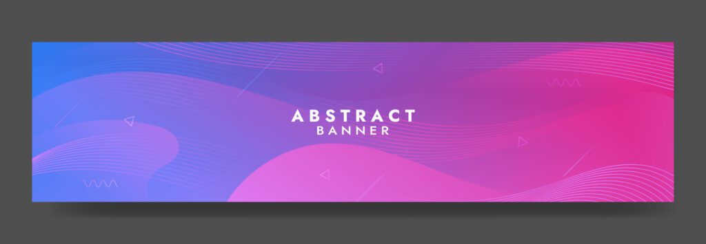 Abstract Colorful Fluid Wave Banner Template Free Vector