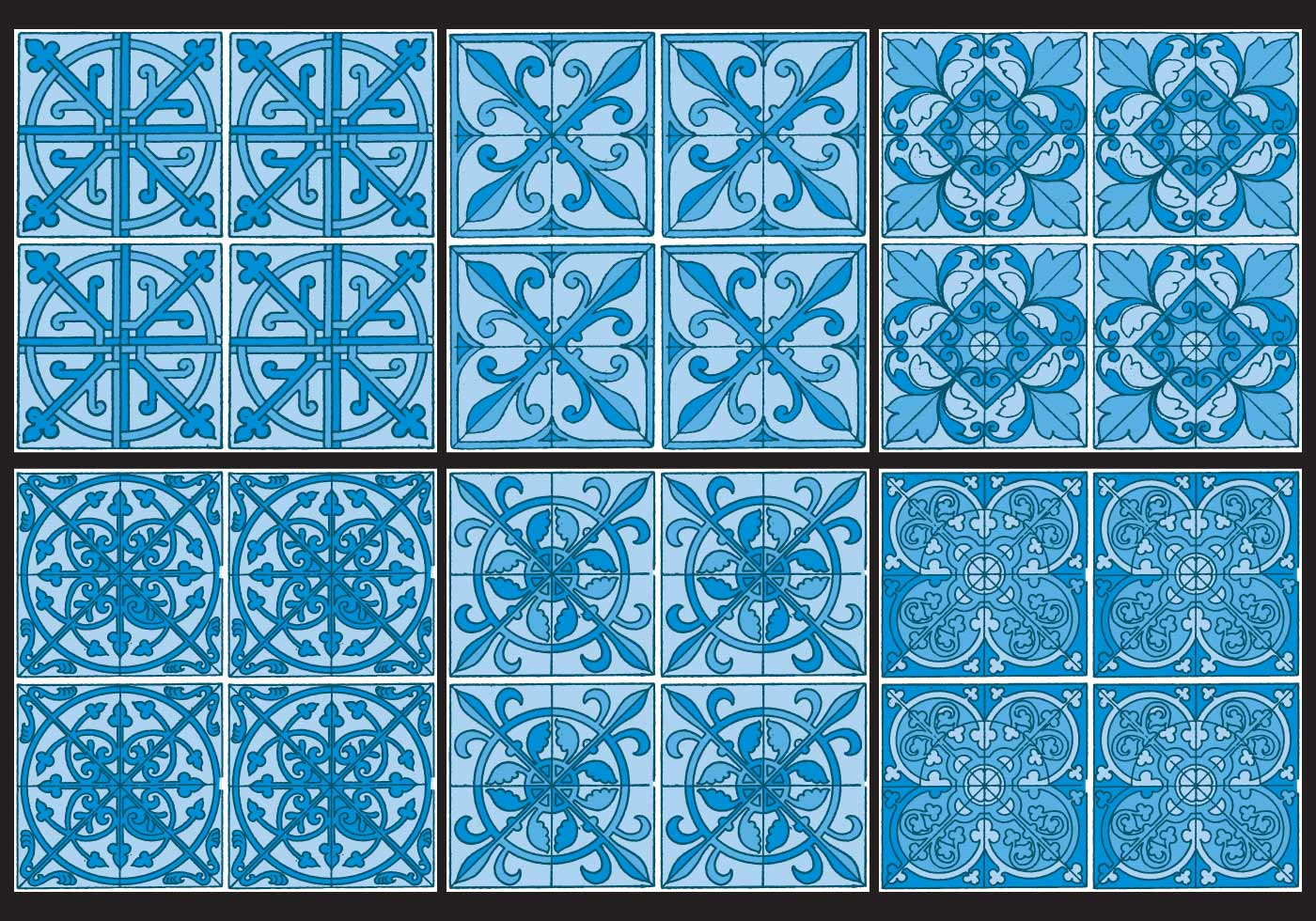 Azulejo Patterns Free Vector and Free SVG