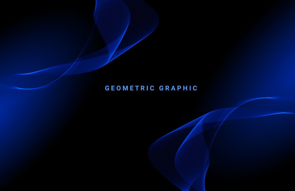 Abstract geometric modern stylish smooth dark banner background Free Vector