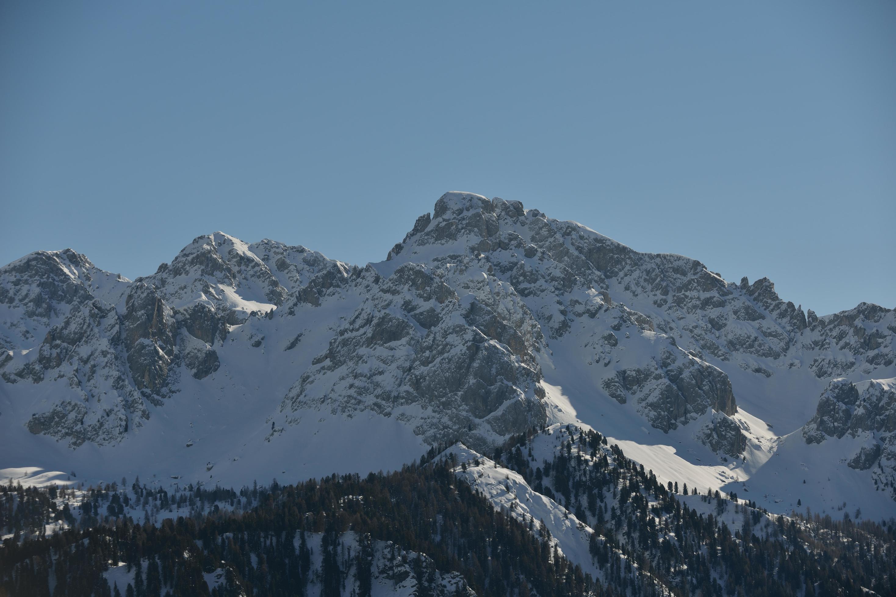 mountain winter nature Stock Free