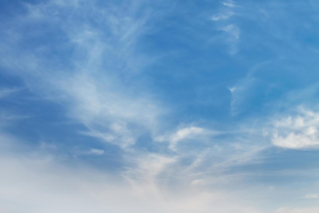 beautiful blue sky with white cloud view nature Stock Free