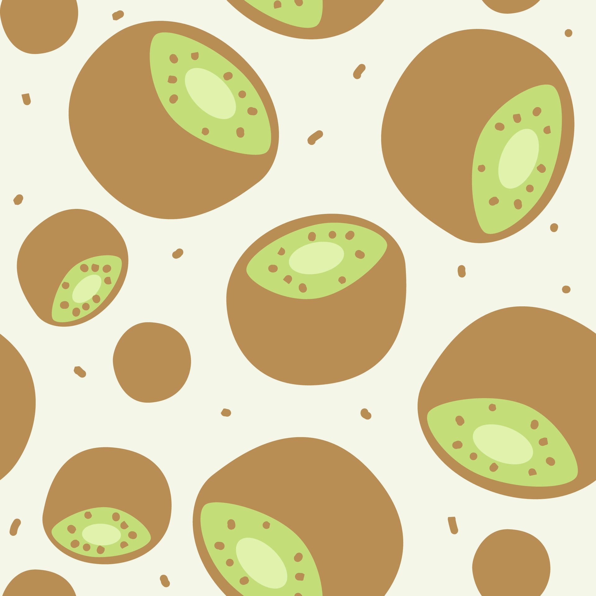 Seamless pattern with kiwi fruit Free Vector