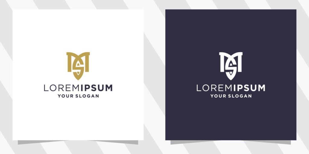 letter ms logo template Stock Free and Free SVG