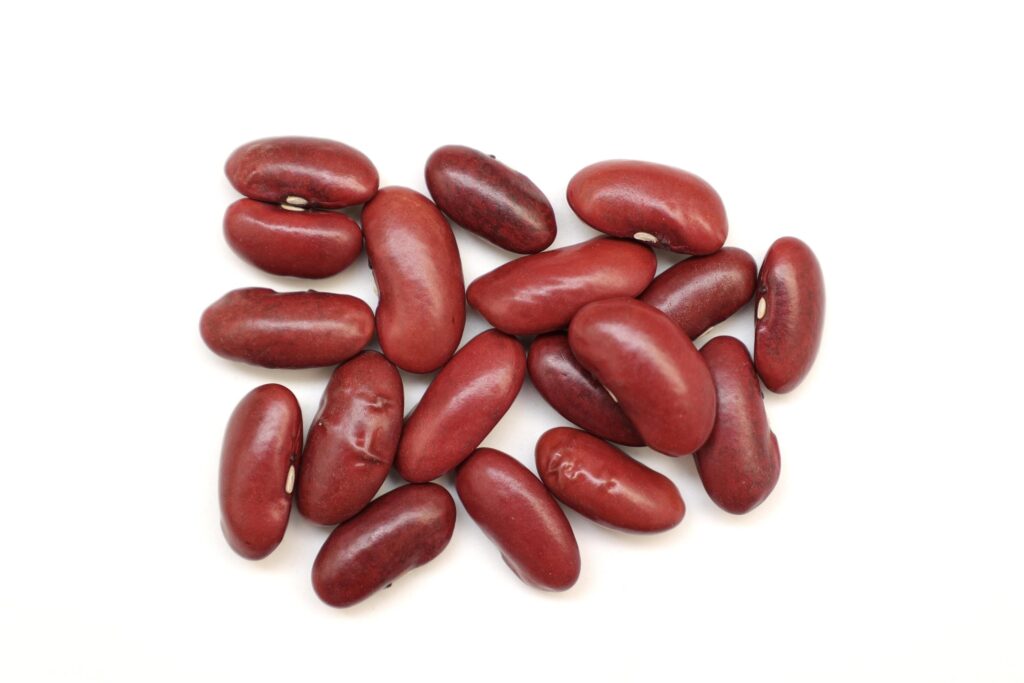 Red beans isolated on white background Stock Free