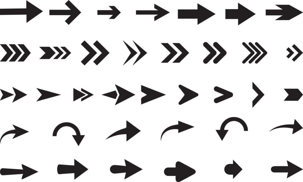 arrows sign vector Stock Free