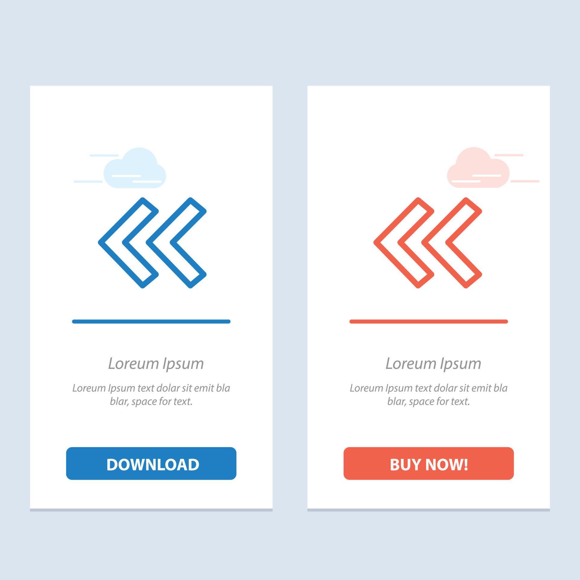 Arrow Arrows Back Blue and Red Download and Buy Now web Widget Card Template Stock Free