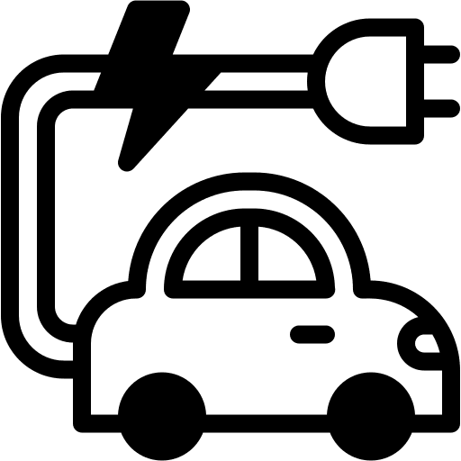 Electric, car, ecology icon