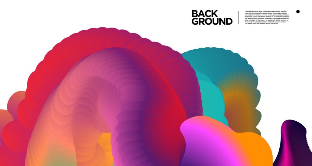 Vector colorful gradient abstract fluid background for banner template Free Vector and Free SVG