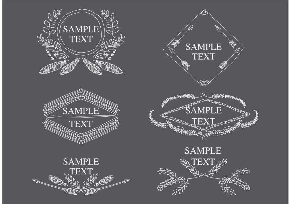 Boho Logo Vectors Stock Free and Free SVG