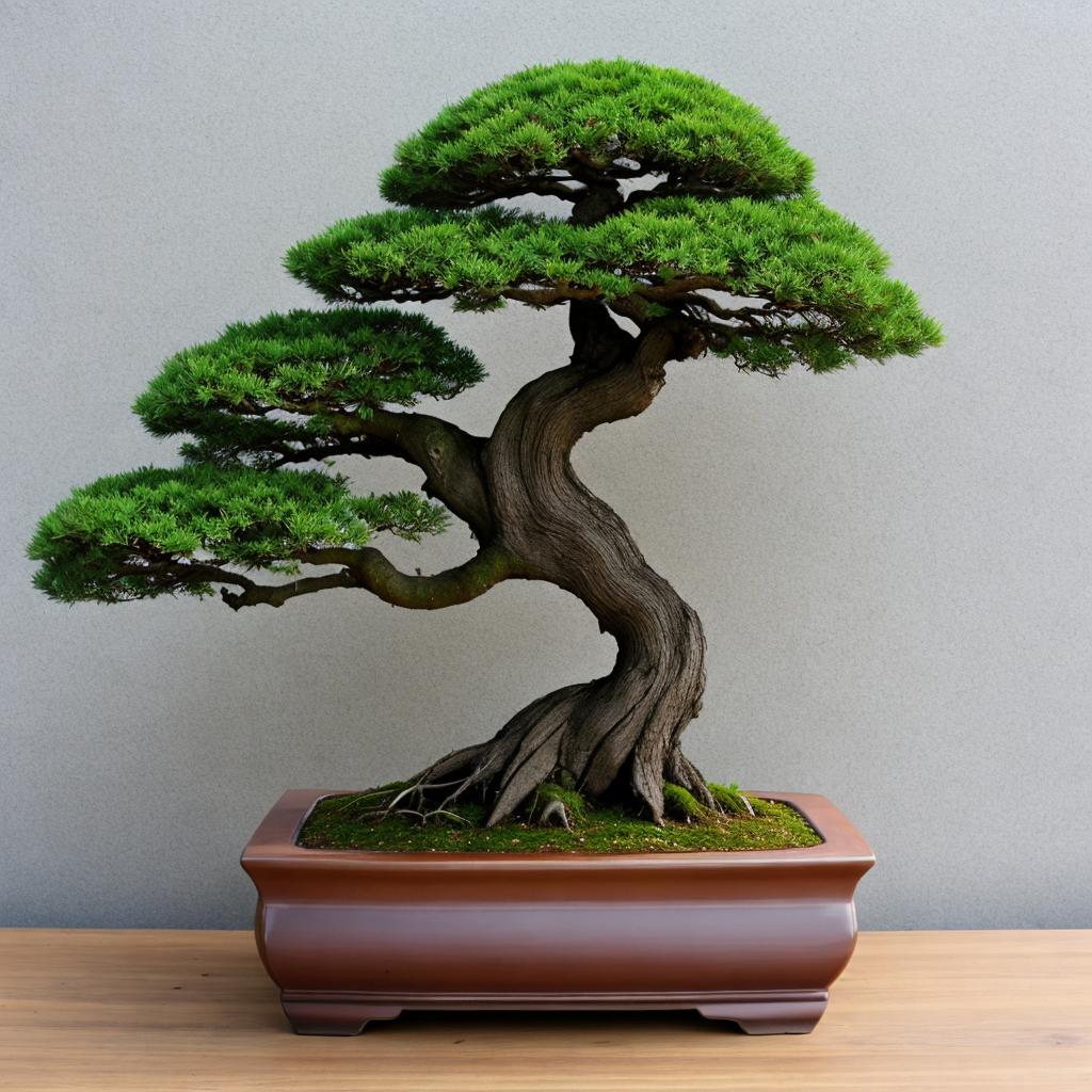 Simple bonsai background. by by @ai_generated