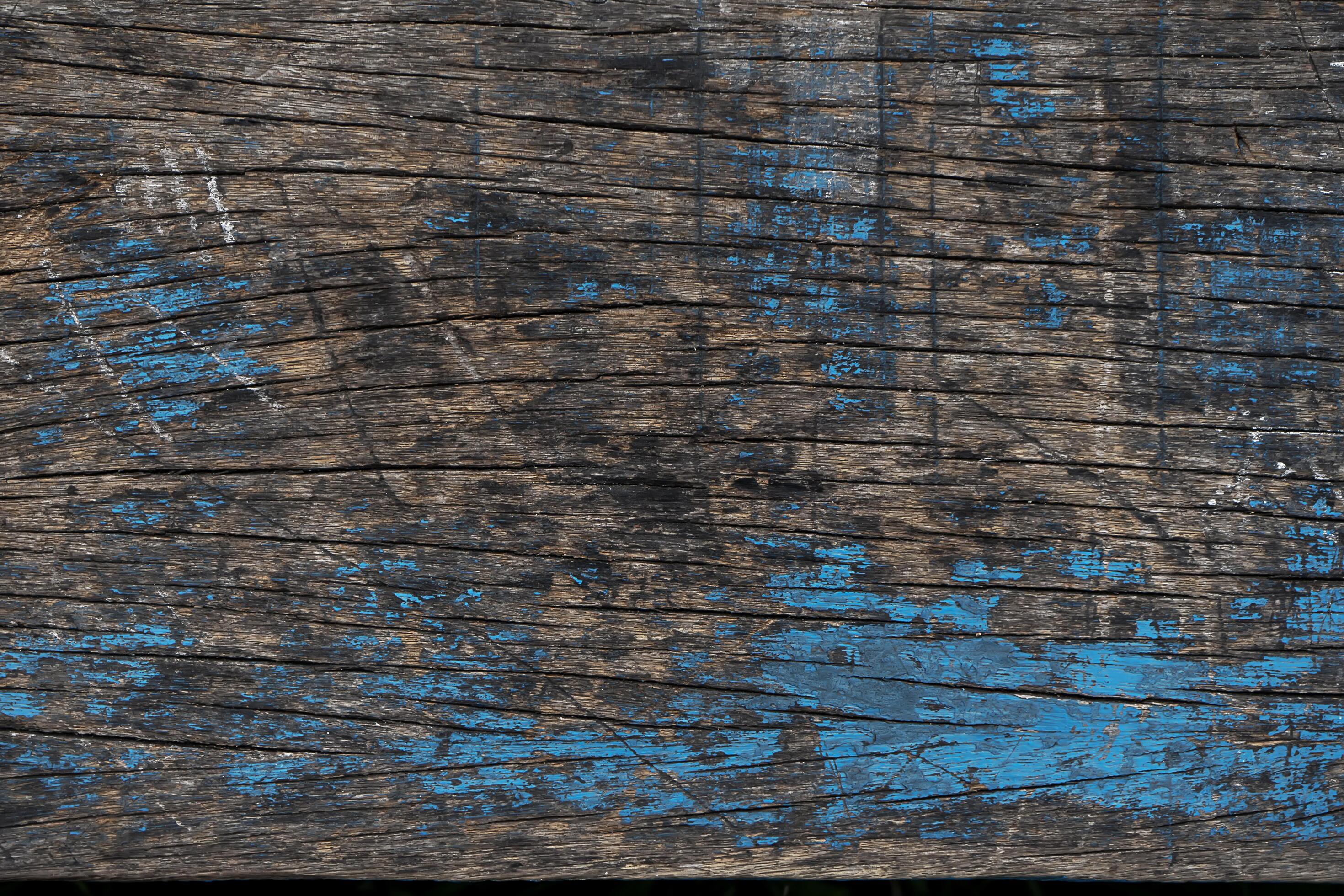 
									Vintage of old wooden with blue color background. Stock Free
