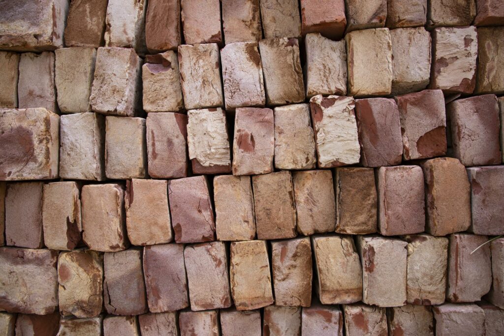 Building Construction Material brick blocks for industrial abstract pattern Texture background wallpaper Stock Free