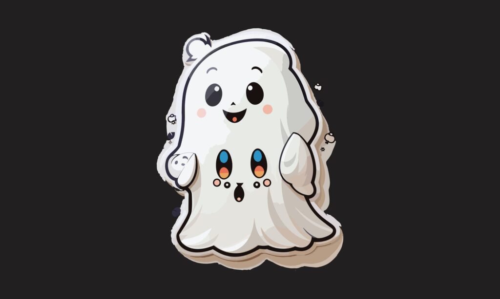 Boo Vector design Ai generated Free Vector