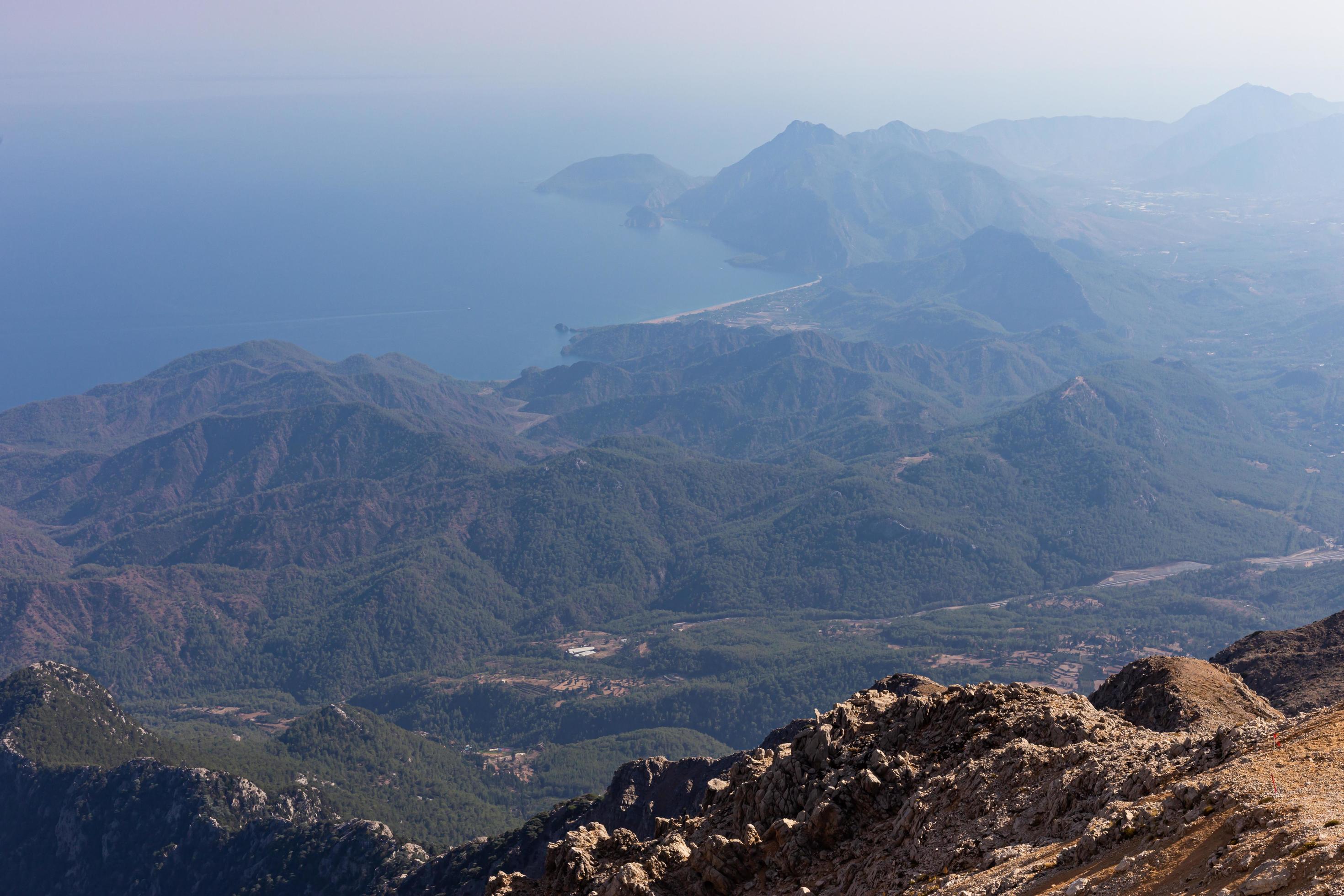 Nature and shore view from the mountains Stock Free