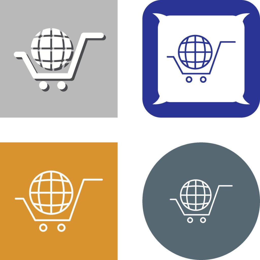 Global Shopping Icon Design Stock Free