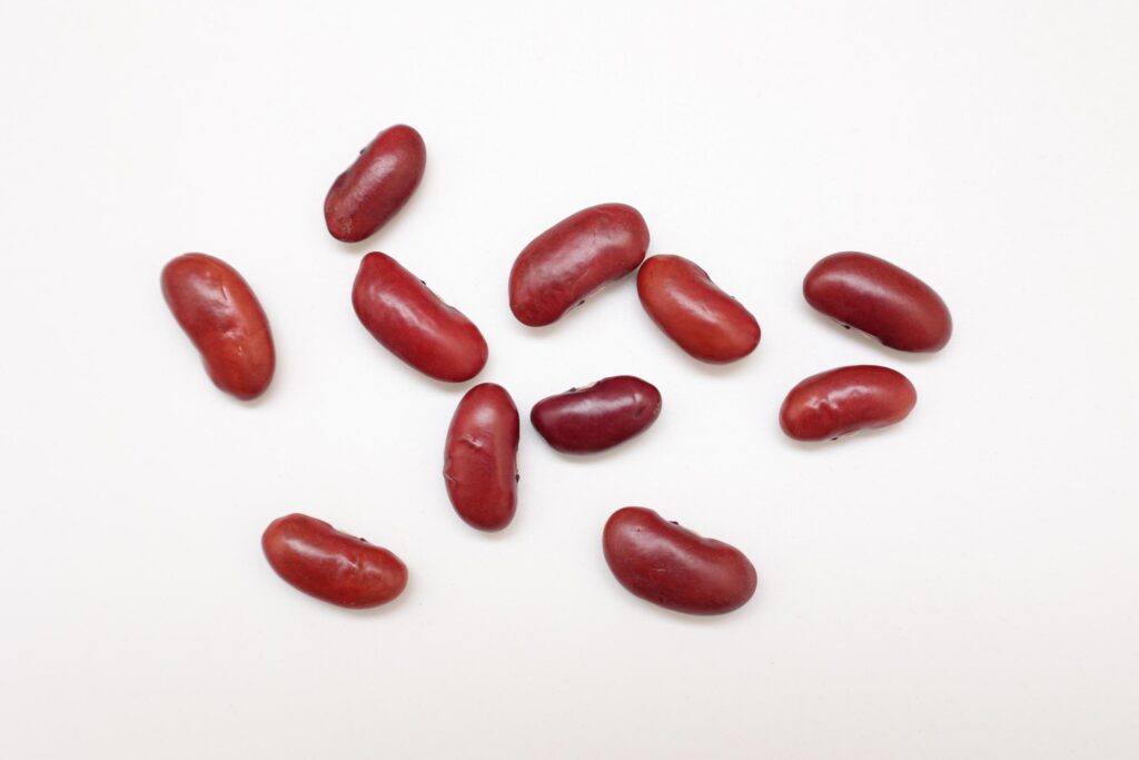 Red beans isolated on white background Stock Free