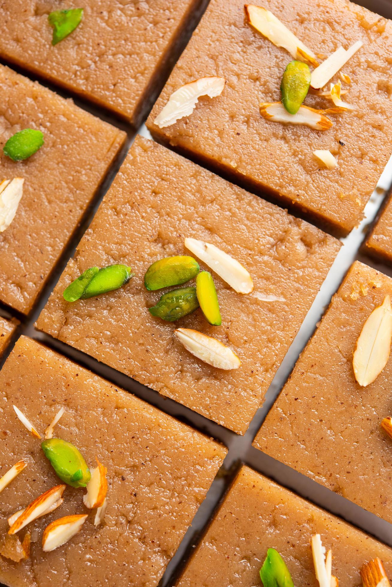 Singhara Barfi or Singhada barfi or halwa fasting or up-was food Stock Free