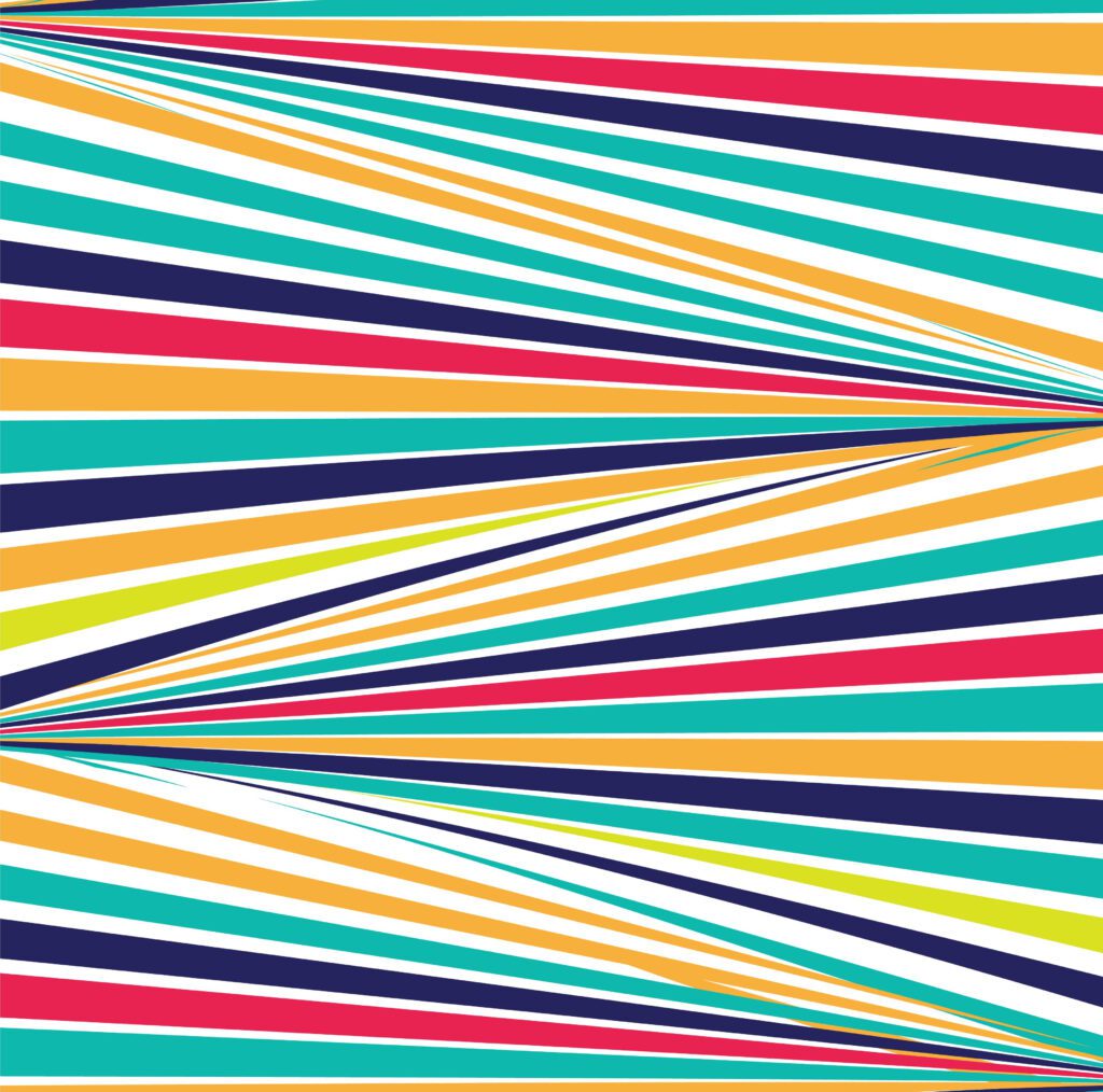 Abstract colorful lines pattern background Free Vector