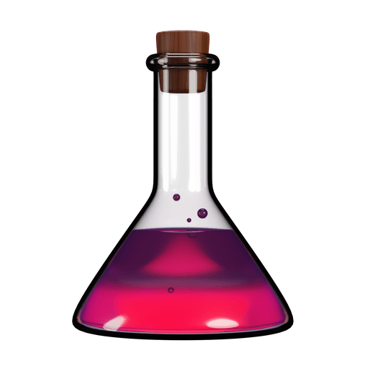 Lab, chemistry, potion 3D illustration