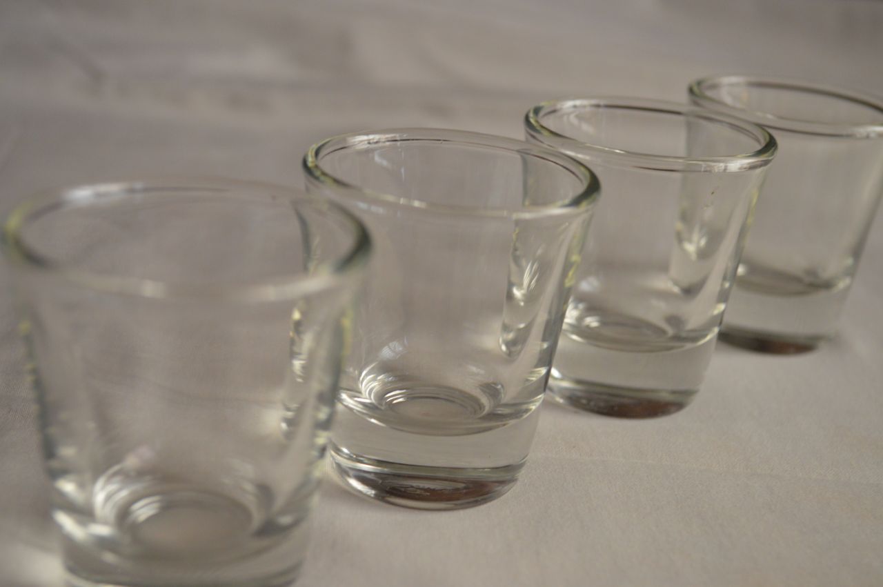 Shot Glasses Line Stock Free