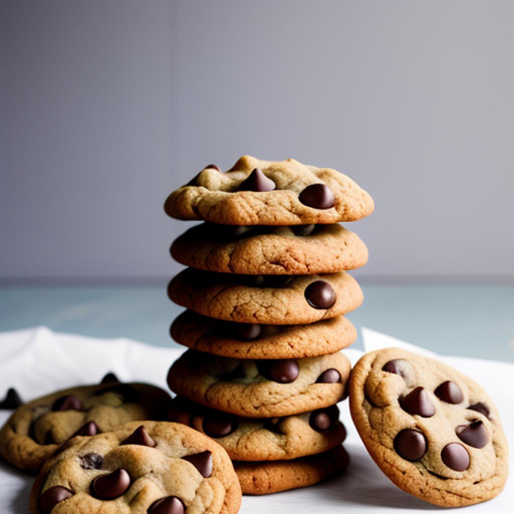 6 chocolate chip cookies by @ai_generated