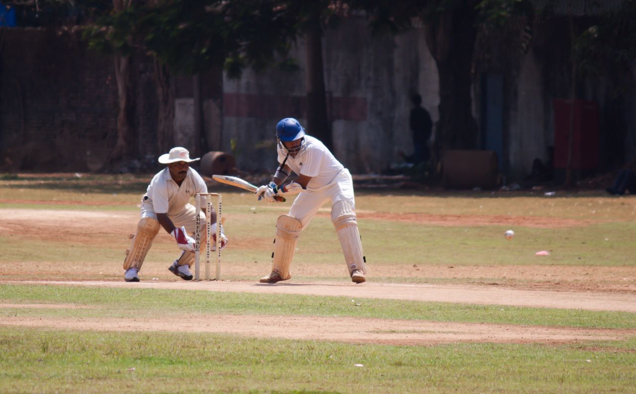 Men Playing Cricket Stock Free