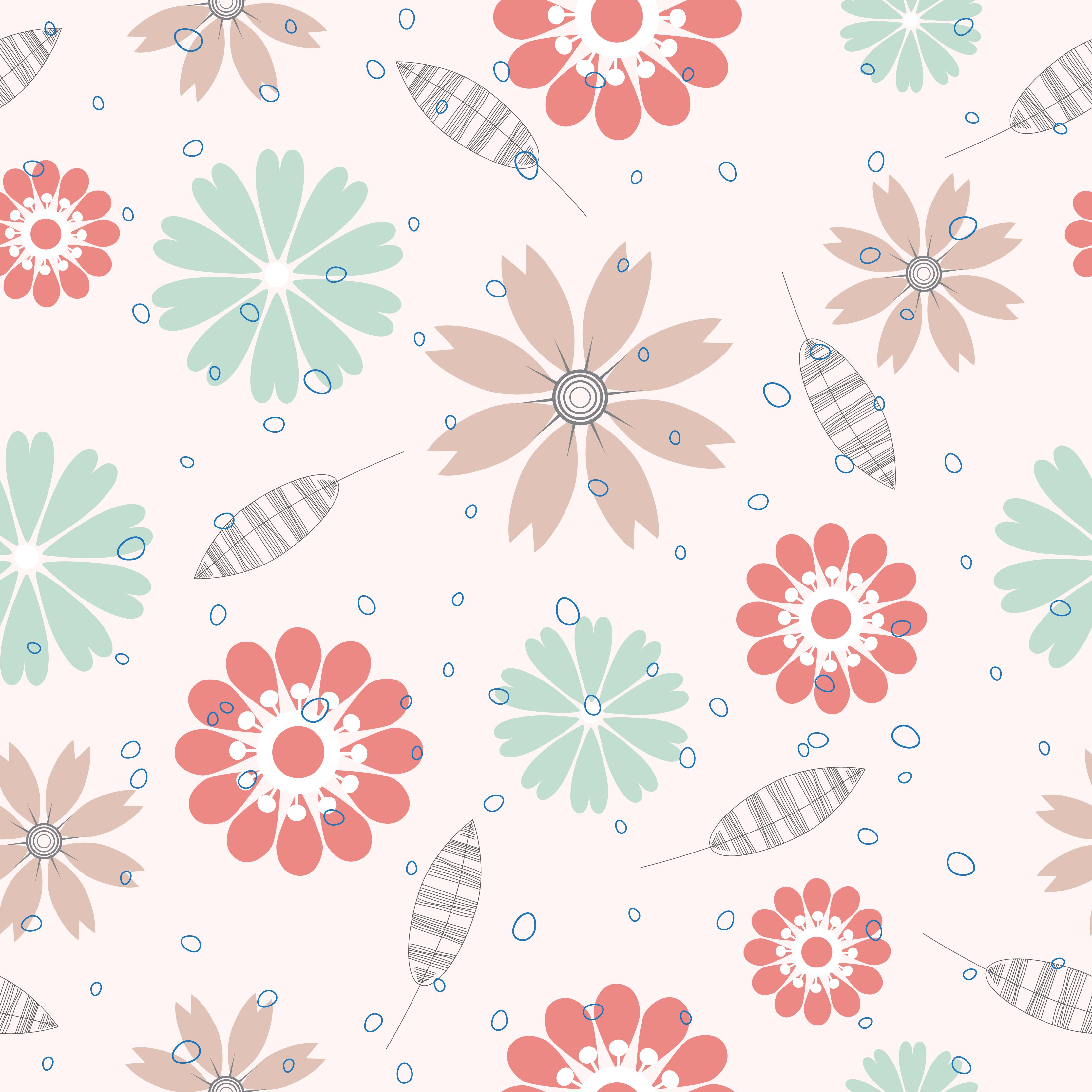 Flower surface pattern Free Vector