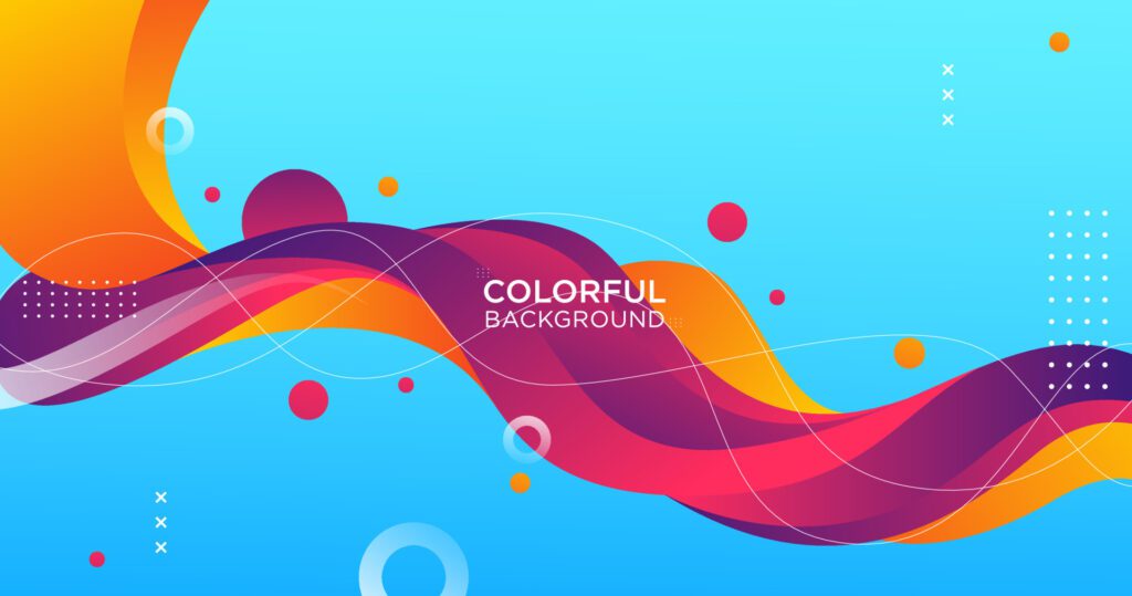 Colorful flow background, gradation, eps 10 Free Vector