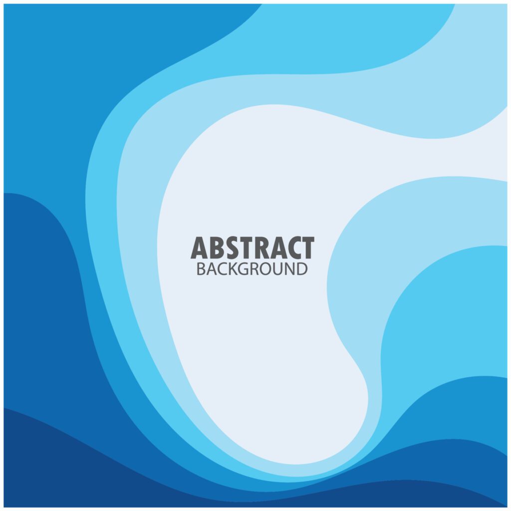 ABSTRACT WAVE BACKGROUND DESIGN WITH BLUE COMBINATION VECTOR Free Vector